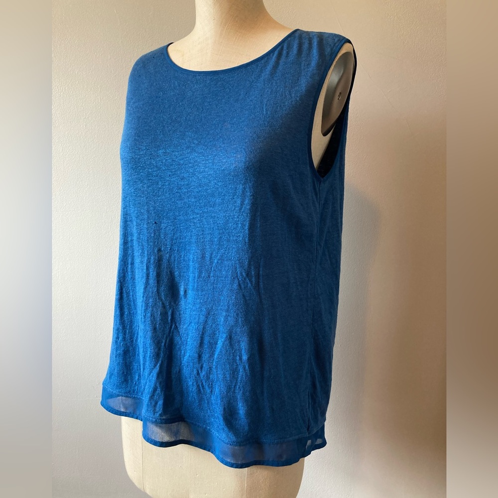 Lord & Taylor 424 Fifth Cobalt fly away back tank M